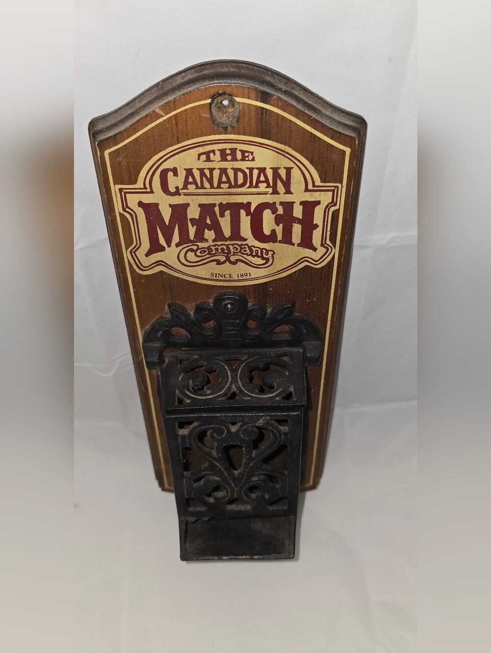 Vintage Decorative/functional Wall Match Holder